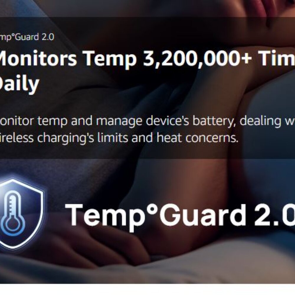 INIU Wireless Charger, 15W Fast Qi-Certified Wireless Charging Stand - Picture 6 of 10